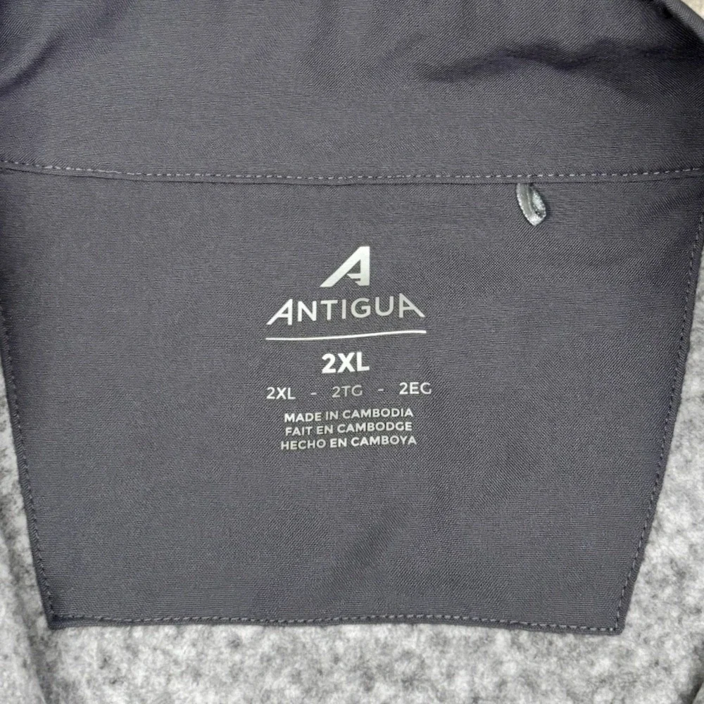 Antigua Villanova University Vest‎ Mens 2XL Gray Heather Full Zip Sweater NWT